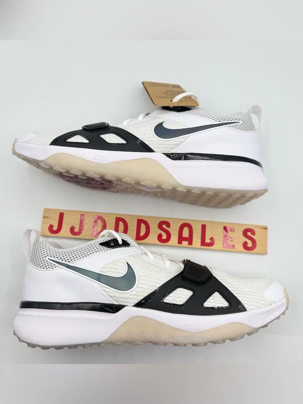 Nike Air Zoom Diamond Elite Turf Baseball White Iridescent FN4250-002 Men’s Size